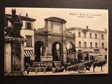 Rimini - Statua di San Gaudenzio - Pescheria - Fontana. Edizione Bazar Emporio.