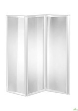 PARETE VASCA SOPRAVASCA CRILEX 3 ANTE 130X140H BIANCO BOX DOCCIA REVERSIBILE