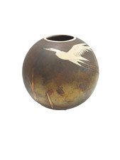 Vaso globo Giusti Raku vintage