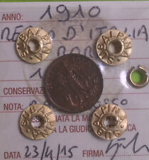 REGNO D' ITALIA PRORA 1 CENT 1910 sigillata FDC rame ROSSO SUBALPINA