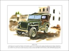 Stampa Belle Arti WILLYS' JEEP
