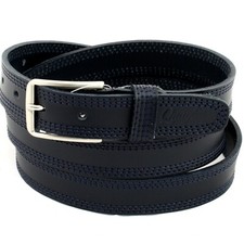 Cintura Uomo vera Pelle Blu