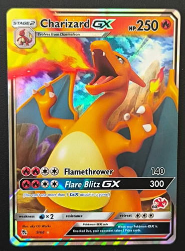 Carta pokemon charizard - pokemon, gx