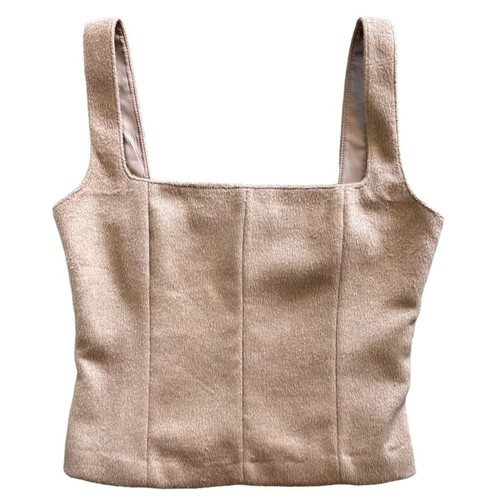 Crop top zara pelliccia - crop,