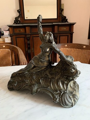 Scultura bronzo dorato - scultura,