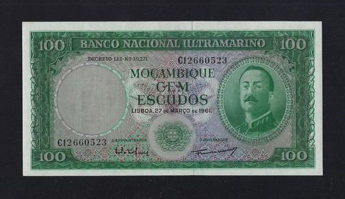 Portogallo mozambico 100 scudi - mozambico,