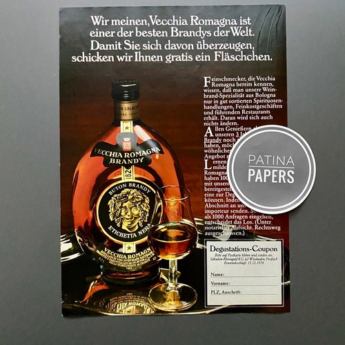 1978 vecchia romagna brandy - vecchia,