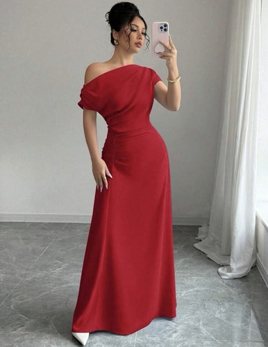Maxi abito asimmetrico bodycon - maxi,