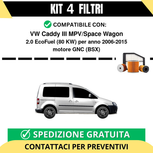 Kit filtri risparmio - 4, per