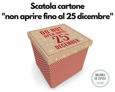 1 scatola cartone Natale