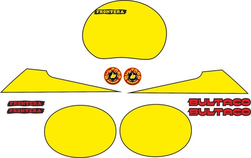 Kit pegatinas bultaco frontera