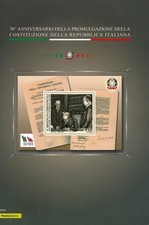 Folder 2017 70° Anniversario Promulgazione Costituzione Repubblica Italiana