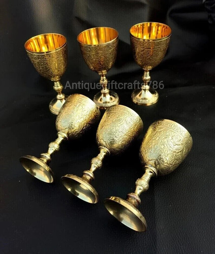 Set calici ottone - 6, in