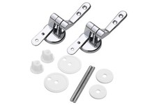 Cerniere copriwater cromate kit agganci per tavoletta wc bagno 57x54 mm 02058