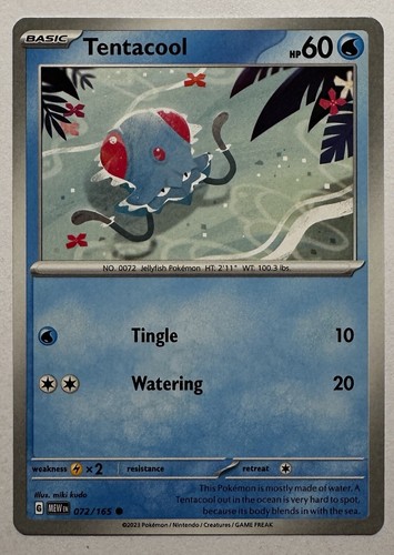 Tentacool 072 165 pokemon - tentacool,