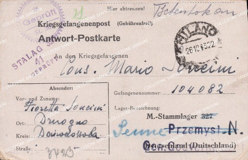 1943 cartolina per - 1943,