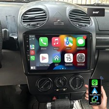 Autoradio DAB 6+128G Android 14 Carplay Bluetooth Navi RDS per VW Beetle 2001-10