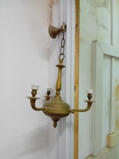 Antico Lampadario in Ottone 3