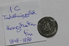 🧭 🇧🇪 BELGIO 1 cent ND (1848-1886) Hoogstraten SCARCE B72 #Z6600