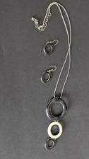 Set collana dichiarazione nera