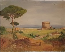 Olio su Tela Tomba di Cecilia
