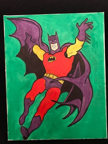 Batman pittura olio - -,
