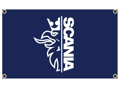 Striscione scania logo camion - scania,