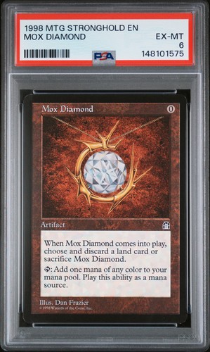 Mtg roccaforte mox diamond psa - mtg,
