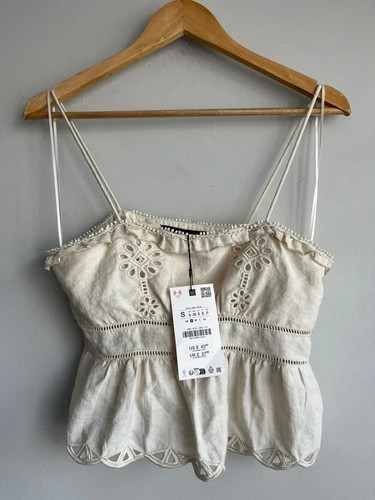 Top cami zara - top, beige