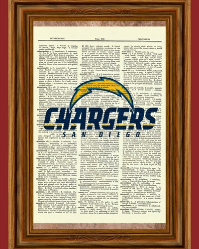 Chargers dictionary art - art, print