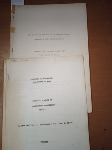 Esercizi esame per - n., 2