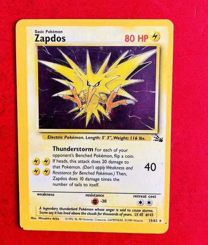 Lotto carte pokemon - lotto, zapdos