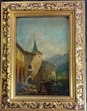 Dipinto Olio 800 Valle Trompia