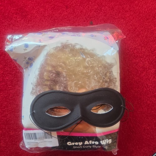 Parrucca granny afro - granny, grigia