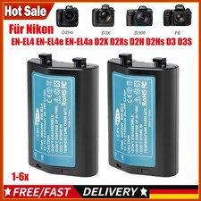 1-6x EN-EL4A EN-EL4E EN-EL4 batteria per Nikon D2H D2Hs D2X D2Xs F6 D3 D3S D300 D3X