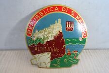 badge placca Repubblica di San Marino per Vespa faro basso Lambretta 