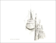 1974 Stampa d'epoca Port St