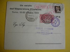 Italia 1929 Posta  Aerea volo