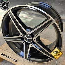 ✅AMG KIT 4 Cerchi In Lega 18 Compatibili con Mercedes Classe A B C E CLA GLA GLC