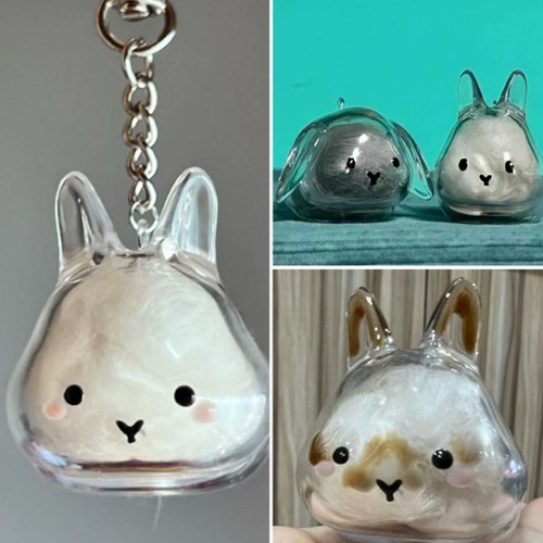 Trans parent rabbit hair - ﻿,