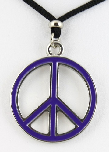 Collana ciondolo metallo pace - metallo,
