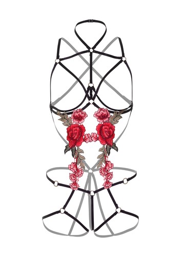 Body string con rose seno - g,