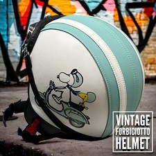 Casco vintage pelle snoopy - casco,