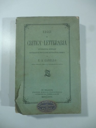 Canello saggi critica - di,
