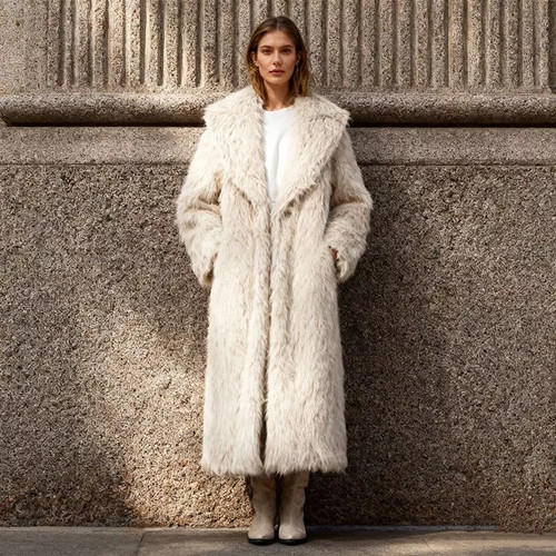Cappotto lungo morbido - cappotto, effetto