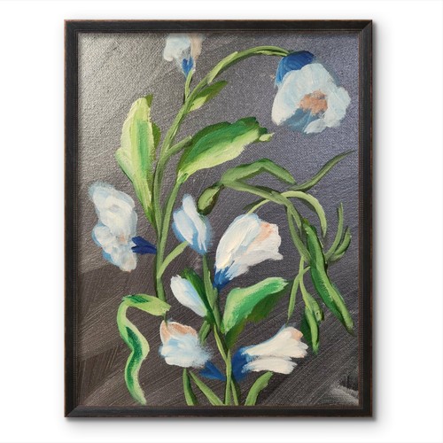 Fiori astratti moderno - , unico