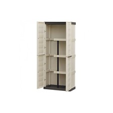 Armadio mobile in resina spazio  3 ripiani multiuso interno esterno 70x39x165cm