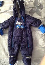 BAMBINO PAGLIACCETTO TUTINA NEONATO 0-3mesi INVERNALE CAPPUCCIO+METRO CRESCITA  