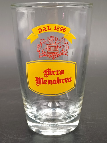 Birra menabrea bicchiere - birra,