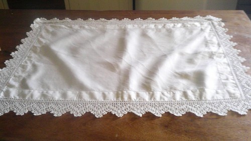 Vintage irish linen table - irish,